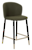 Click to swap image: &lt;strong&gt;Sara Barstool-Military Green/Bk&lt;/strong&gt;&lt;/br&gt;Dimensions: W530 x D520 x H950mm